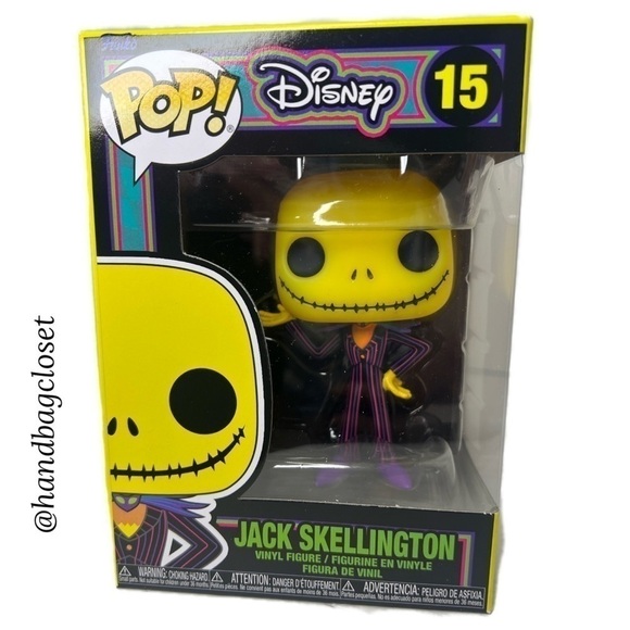 The Nightmare Before Christmas Jack Skellington Blacklight Funko Pop! Figure. - Picture 2 of 8